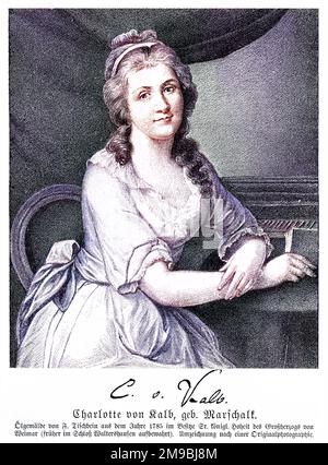 CHARLOTTE VON KALB (nee Marschalt) scrittore tedesco, associato a Goethe Foto Stock