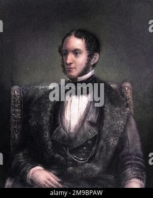 WILLIAM HICKLING PRESCOTT storico americano, noto soprattutto per le sue storie della conquista del Messico e del Perù. Foto Stock