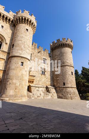 Palazzo del Gran Maestro dei Cavalieri di Rodi in Grecia. Foto Stock