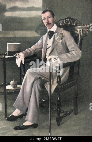 Il 5th marchese di Anglesey, Henry Paget, nella commedia, 'il matrimonio di Kitty', in cui era in tour, donando i proventi alla carità. Foto Stock