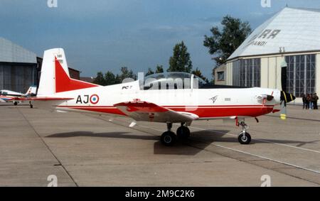 Armee de l'Air - Pilatus PC-7 Turbo Trainer 580 - AJ (Armee de l'Air - French Air Force) Foto Stock