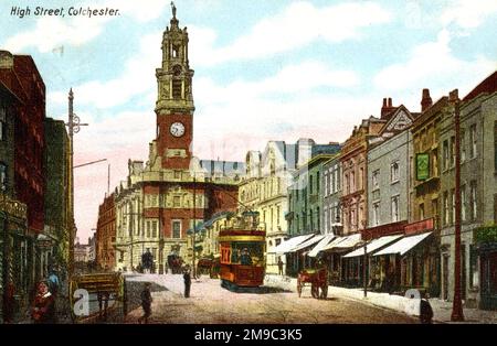 High Street, Colchester, Essex Foto Stock