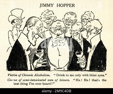 Cartone animato, Jimmy Hopper, bevi a me solo con i tuoi occhi Foto Stock