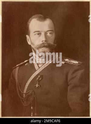Russia - Zar Nicola II (1868-1918) l'ultimo imperatore della Russia. Foto Stock