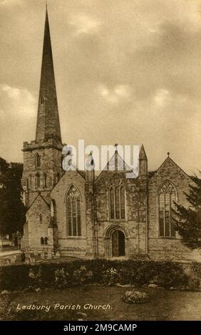 Ledbury St Chiesa parrocchiale di Michael e All Angels, Herefordshire. Foto Stock