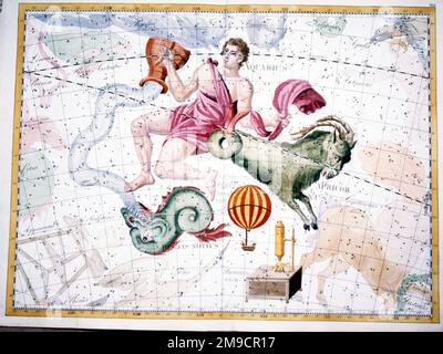 Segni dello Zodiaco - Acquario e Capricorno Foto Stock