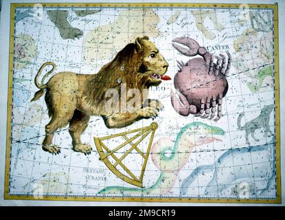 Segni dello Zodiaco - Leone, Bilancia e cancro Foto Stock