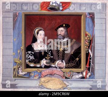 Maria Tudor, Regina di Francia e Carlo Duca di Suffolk Foto Stock