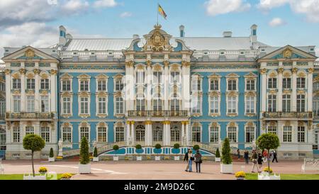 Ingresso al Palazzo di Caterina, Pushkin, Russia Foto Stock