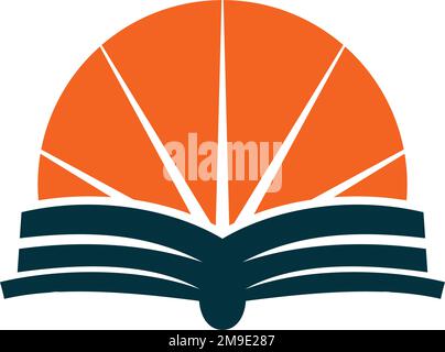 Modello di logo Education online icona illustrazione identità del marchio Illustrazione Vettoriale