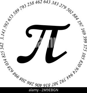 Felice giornata internazionale di matematica vettore sfondo illustrazione. Banner World Pi Day Illustrazione Vettoriale
