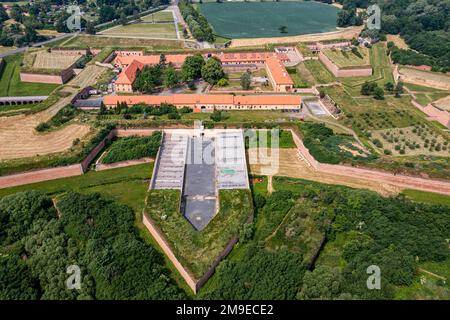 Antenna della Fortezza di Terezin, Repubblica Ceca Foto Stock