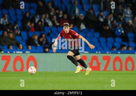 Giovanni Gonzalez (Mallorca), 17 GENNAIO 2023 - Calcio : spagnolo 'Copa del Rey' match tra Real Sociedad 1-0 RCD Mallorca all'Arena reale di San Sebastian, Spagna. (Foto di Mutsu Kawamori/AFLO) Foto Stock