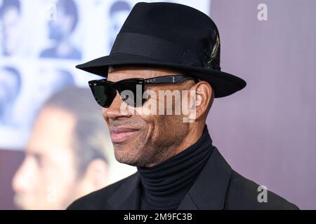 Westwood, Stati Uniti. 17th Jan, 2023. WESTWOOD, LOS ANGELES, CALIFORNIA, USA - 17 GENNAIO: Jimmy Jam arriva alla prima di Los Angeles del "You People" di Netflix, che si tiene al Regency Village Theatre il 17 gennaio 2023 a Westwood, Los Angeles, California, Stati Uniti. (Foto di Xavier Collin/Image Press Agency) Credit: Image Press Agency/Alamy Live News Foto Stock