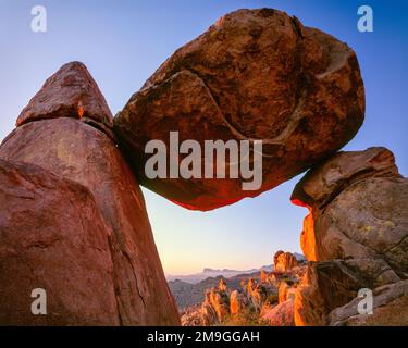 Balanced Rock, Big Bend National Park, Texas, Stati Uniti Foto Stock