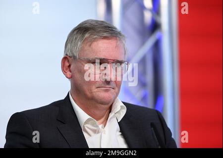 Vienna, Austria. 18th Jan, 2023. Presentazione del libro (Corona Fact Check) presso il media center di FPÖ con Univ.-DOZ. dr Hannes Strasser Foto Stock
