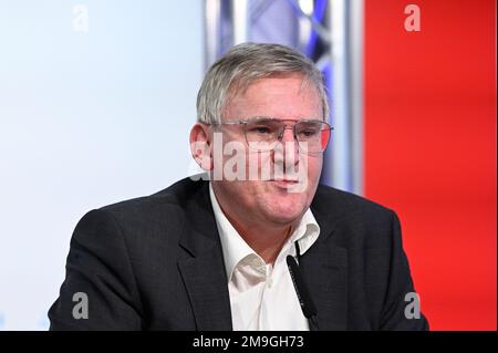 Vienna, Austria. 18th Jan, 2023. Presentazione del libro (Corona Fact Check) presso il media center di FPÖ con Univ.-DOZ. dr Hannes Strasser Foto Stock