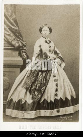 Principessa Alice Granduchessa d'Assia e dal Reno circa 1860 Foto Stock