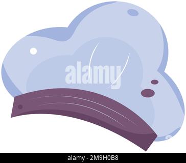 Immagine isolata colorata del cappello dello chef Vector Illustrazione Vettoriale
