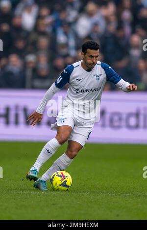 Pedro Eliezer Rodriguez Ledesma (Lazio) Durante la Serie Italiana Un incontro tra Sassuolo 0-2 Lazio allo Stadio Mapei il 15 gennaio 2023 a Reggio Emilia. (Foto di Maurizio Borsari/AFLO) Foto Stock