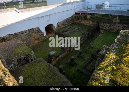 La tomba dell'elefante situata all'interno della necropoli romana di Carmona, Spagna Foto Stock