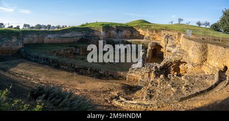 La tomba di Servilia situata all'interno della Necropoli romana di Carmona, situata nel sud della Spagna Foto Stock