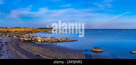 Spiaggia e mare, Matsi, Contea di Parnu, Golfo di riga, Mar Baltico, Estonia Foto Stock