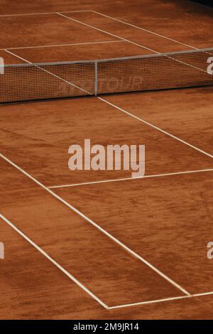 dettagli di un campo da tennis Foto Stock