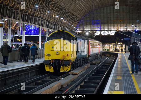 Classe 37 37418 alla Paddington Station London Branch Line Society Foto Stock