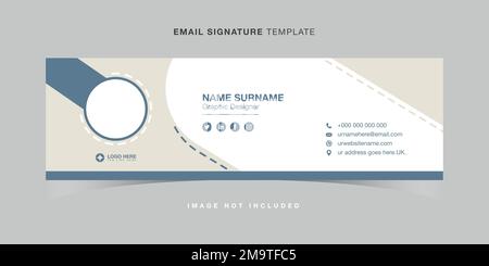 modello firma e-mail Illustrazione Vettoriale