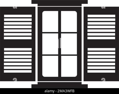 icona della finestra. disegno del simbolo di illustrazione vettoriale Illustrazione Vettoriale