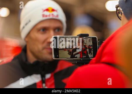 17 OGIER Sébastien (fra), Ritratto, TOYOTA GR YARIS Rally 1 IBRIDO, TOYOTA durante il WRC World Rally Car Championship 2023, Monte Carlo rally il 19 al 22 gennaio 2023 a Monaco - Foto Jean-Marie farina / DPPI Foto Stock