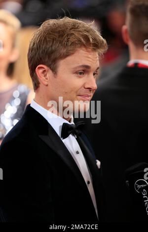 Campione del mondo di Formula 1 Nico Rosberg, vincitore del premio 2017 Laureus World Sports Awards, Monaco, Sporting Monte-Carlo, Red Carpet Foto Stock