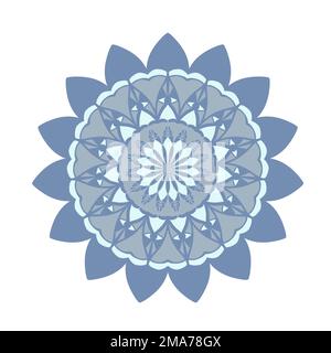 Modello circolare di mandala. Ornamento decorativo in stile etnico orientale. Pagina del libro da colorare. Illustrazione Vettoriale