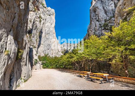 Paklenica, Velebit Foto Stock