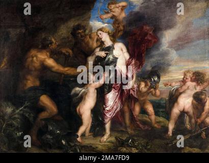 Anthony van Dyck, laboratorio di Venere in Vulcano (Thetis riceve armi e armature per Achille da Efesto), dipingere in olio su tela, 1630-1632 Foto Stock