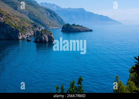 Italia -Costiera Amalfitana nel villaggio di Nerano Foto Stock