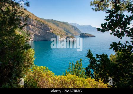 Italia -Costiera Amalfitana nel villaggio di Nerano Foto Stock