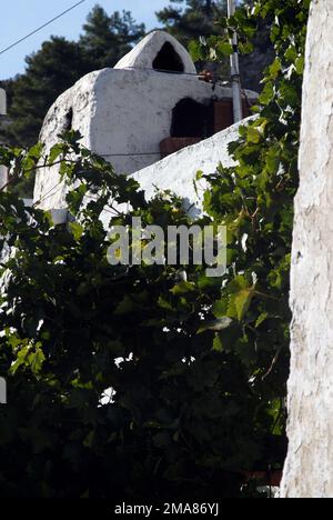 Grecia, Dodecaneso, isola di Rodi, villaggio tradizionale Platanias Foto Stock