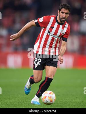 Raul Garcia of Athletic Club durante la partita della Copa del Rey tra Athletic Club e RCD Espanyol allo stadio di San Mames il 18 gennaio 2023, a Bilbao, V Foto Stock