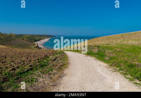 Punta Aderci (vasto, Italia) - Costa dei Trabocchi, sul mare Adriatico, provincia di Chieti, Abruzzo. Qui il famoso trabucco della Riserva Naturale Foto Stock