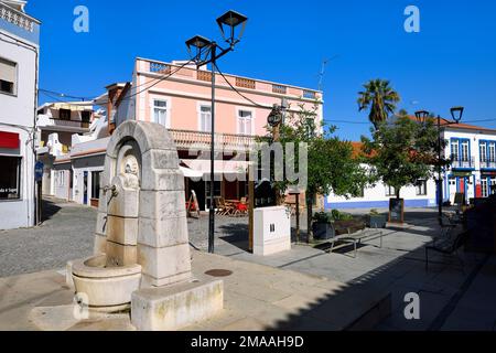 Centro storico di Odeveixe, Aljezur, distretto di Faro, Algarve, Portogallo Foto Stock