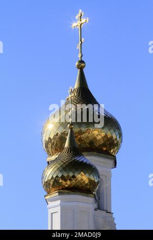 Eglise russe ortodoxe. Saint-Pétersbourg. / Chiesa ortodossa russa. San Pietroburgo. Foto Stock