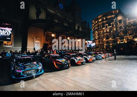 Foto di gruppo WRC, atmosfera durante la Rallye Automobile Monte Carlo 2023, 1st° round del WRC World Rally Car Championship 2023, dal 19 al 22 gennaio 2023 a Monte Carlo, Monaco - Foto Thomas Fenêtre / DPPI Credit: DPPI Media/Alamy Live News Foto Stock