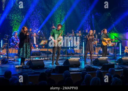 Glasgow, Scozia 19th gennaio 2023. Celtic Connections Concerto per il 30th° anniversario. L'apertura del Celtic Connections Festival di quest'anno. Foto Stock