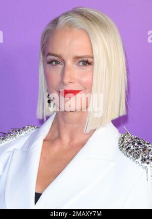 Los Angeles, Stati Uniti. 19th Jan, 2023. Katherine LaNasa arriva al Red Carpet Event per la stagione tre prima di Apple Original Drama Series Truth si terrà presso il Pacific Design Center di Los Angeles, CA Giovedi, 19 gennaio 2023 . (Foto di Juan Pablo Rico/Sipa USA) Credit: Sipa USA/Alamy Live News Foto Stock