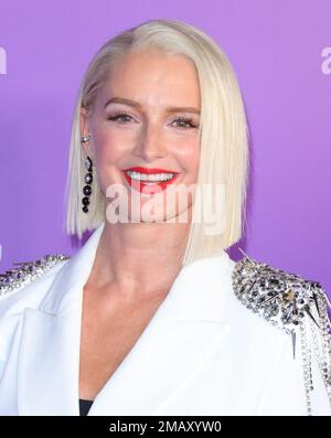 Los Angeles, Stati Uniti. 19th Jan, 2023. Katherine LaNasa arriva al Red Carpet Event per la stagione tre prima di Apple Original Drama Series Truth si terrà presso il Pacific Design Center di Los Angeles, CA Giovedi, 19 gennaio 2023 . (Foto di Juan Pablo Rico/Sipa USA) Credit: Sipa USA/Alamy Live News Foto Stock