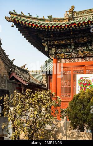 Tradizionale edificio di architettura al Shanshangan Guild Hall di Kaifeng. Kaifeng fu la capitale del nord della dinastia Song. Nella Provincia di Henan, mento Foto Stock