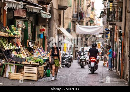 Italia, Campania, Napoli: Quartieri Spagnoli Foto Stock