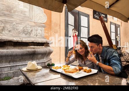 Italia, Sicilia: Palermo - Antica Focacceria San Francesco Foto Stock